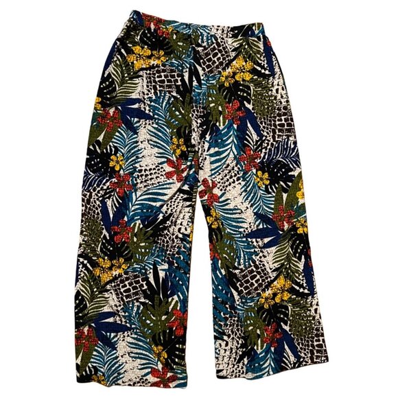 Peck and Peck women's multicolor pull on, elastic waist, wide leg, pants, XL - Picture 3 of 8